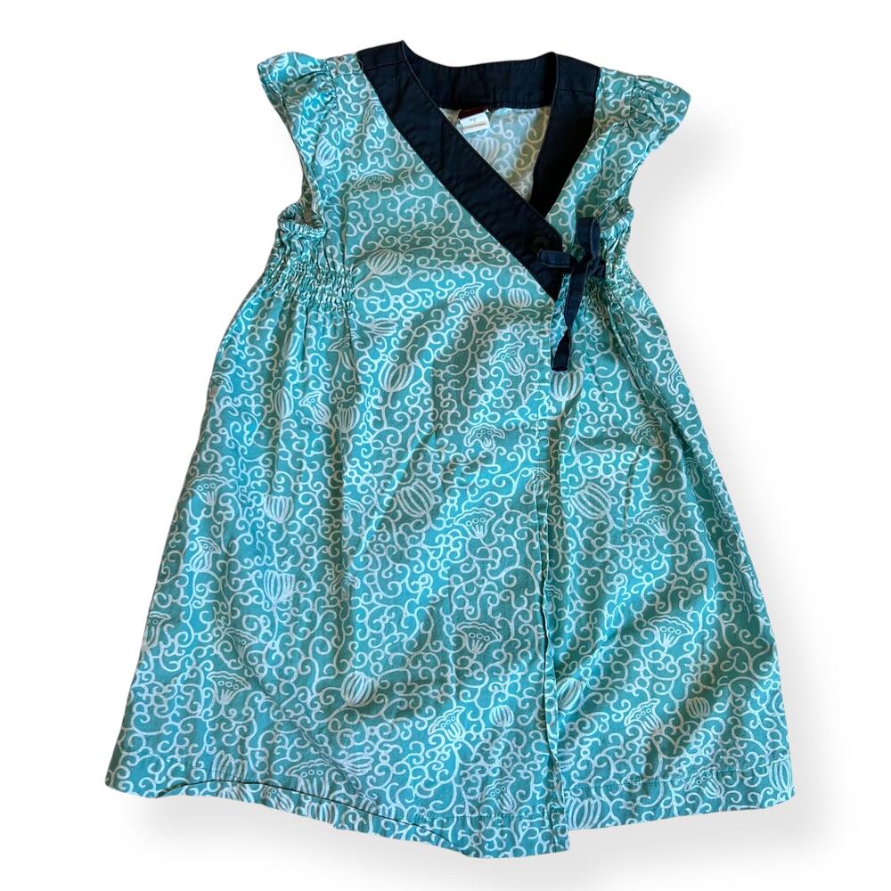 Tea Collection Hanji Floral Wrap Dress